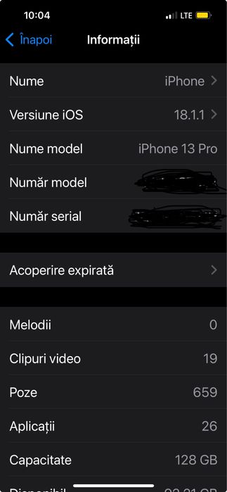 iPhone 13 Pro Graphite Gri 128GB 83% Baterie