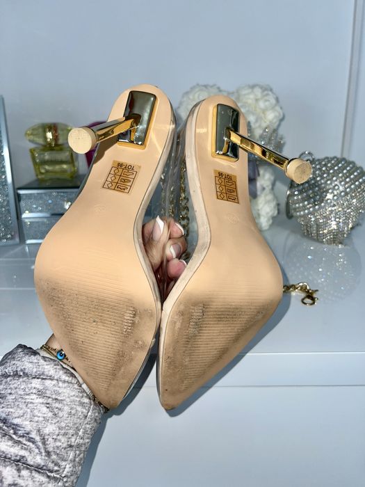 Pantofi nude/ transparenti