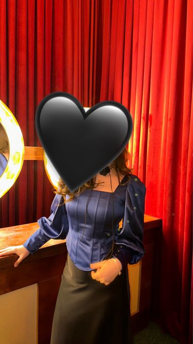 Корсет темно синий