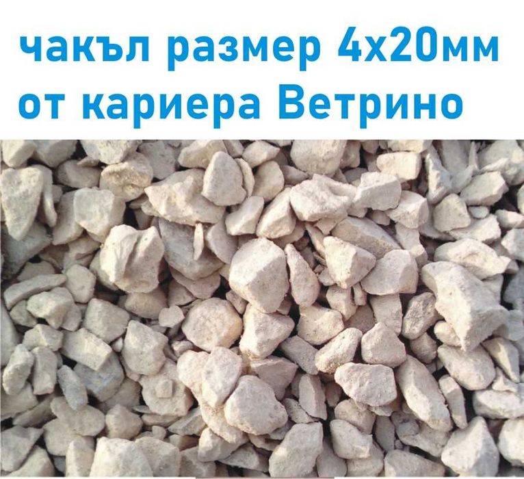ЧАКЪЛ за Бетон 4-20мм --ДОСТАВКА на строителни материали