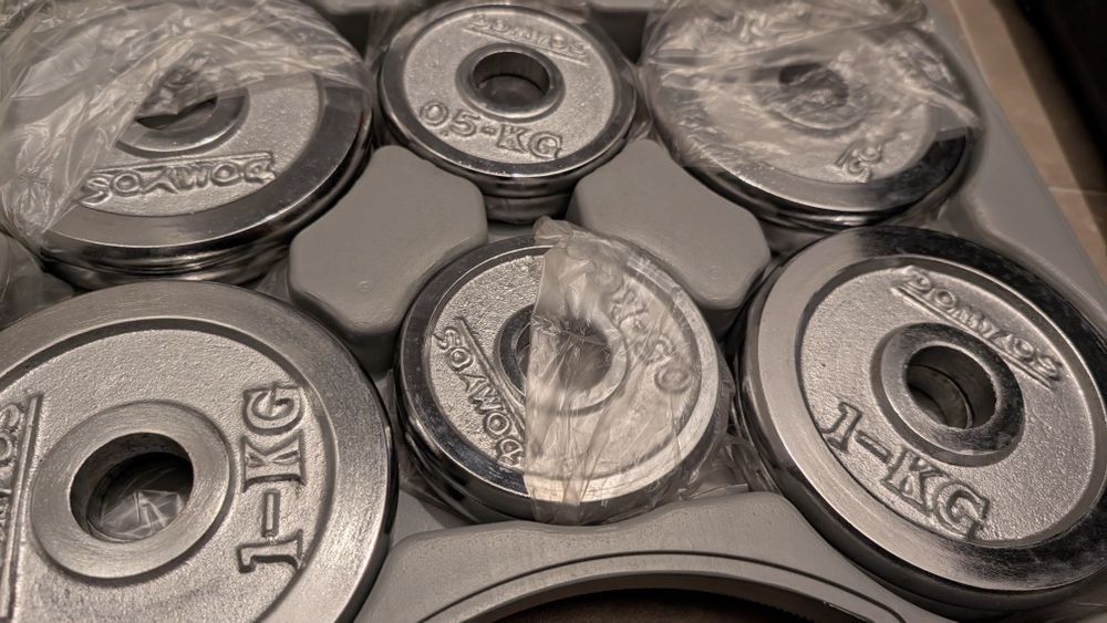 Set gantere fonta Domyos 14kg