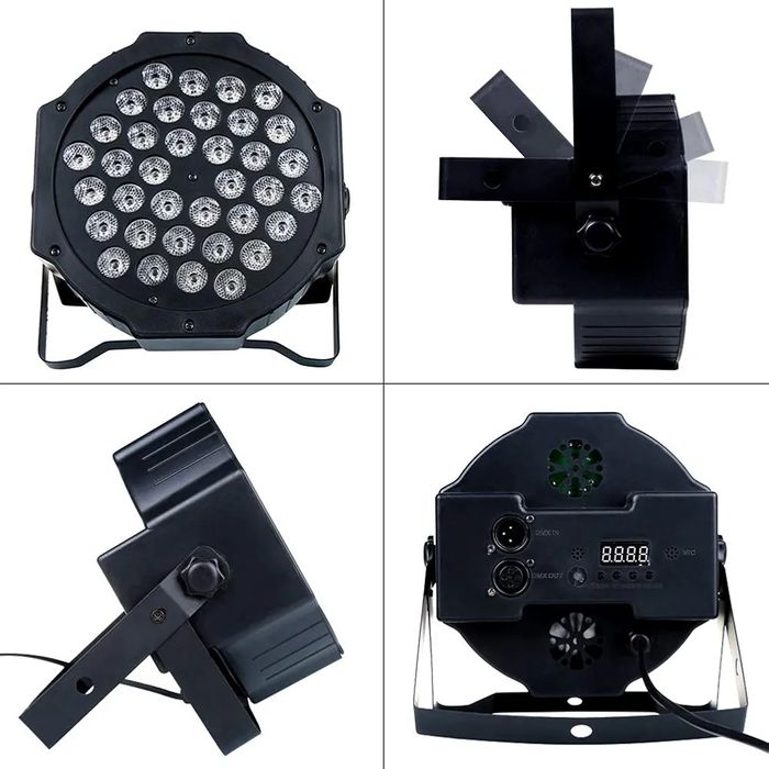 Про RGB LED PAR сценичен прожектор 72W, DMX, монтажни скоби, дистанцио