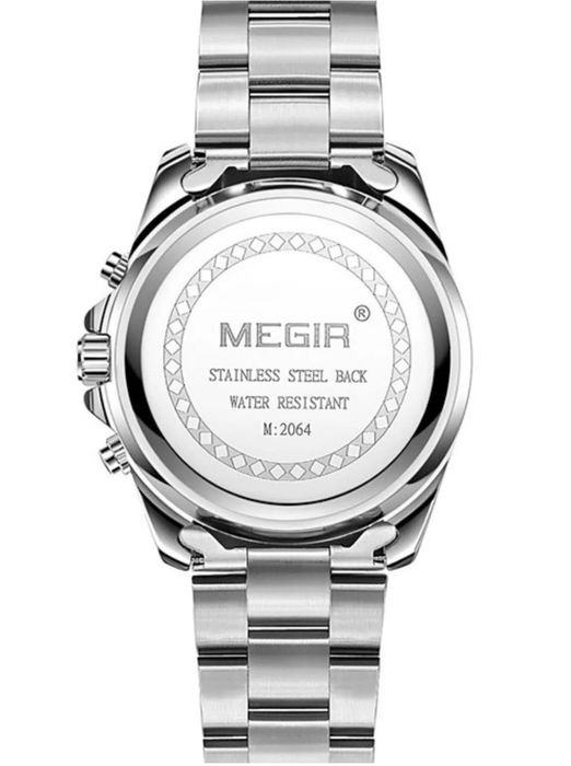 Мъжки Луксозен Аналогов Кварцов Водоустойчив Часовник Megir