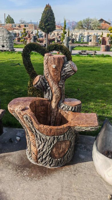 Градински мивки изработени от бетон