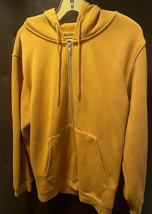 Мъжко горнище от органичен памук, цвят горчица