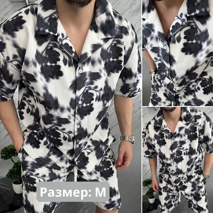 Мъжки Екип - Комплект от Риза с Къс Ръкав и Къси Гащи - РАЗЛИЧНИ МОДЕЛИ