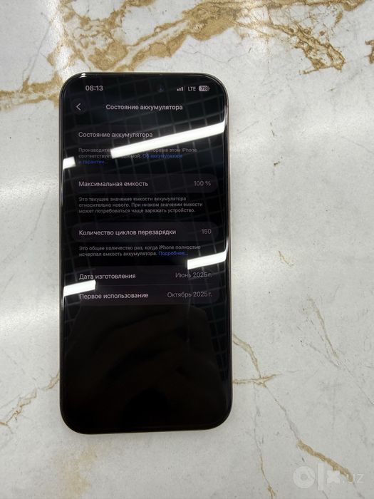 Iphone 16 pro max 100 % yomkist 256