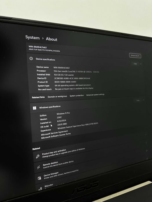 Asus Tuf Dash F15 FX516PM