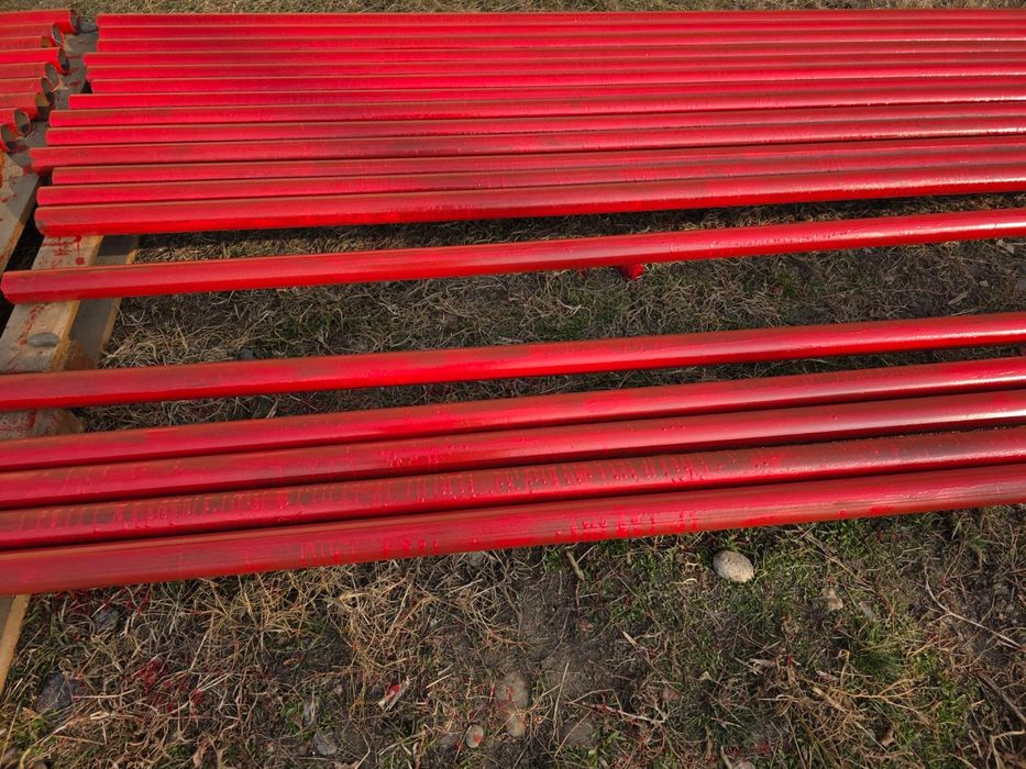 трубы д60 новые покрашенные  примерно 100м  по 5м