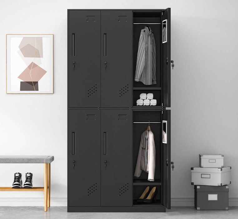 Металлический шкаф для раздевалки подходит для офиса и работы в наличи