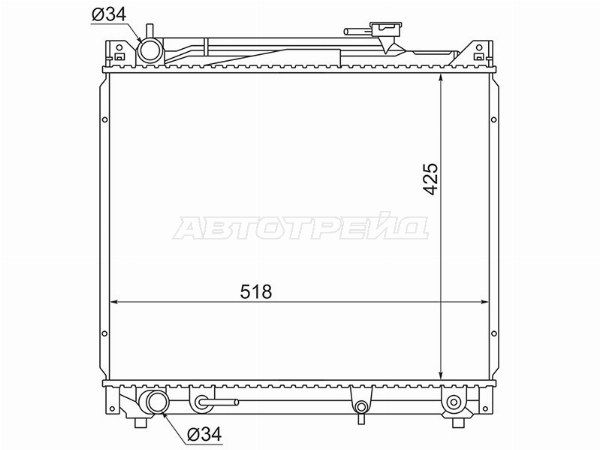 Радиатор охлаждения двигателя  Suzuki Grand vitara