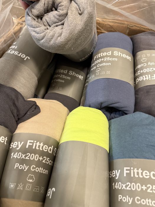 Cearsaf de pat cu elastic bumbac Jersey 140x200 cm+ 5 cm div culori