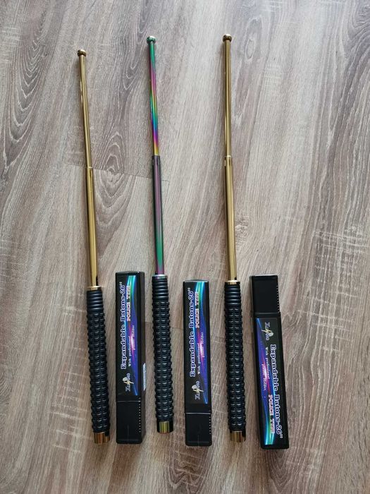 Baston telescopic Police 65cm Fade sau Gold , Model Premium