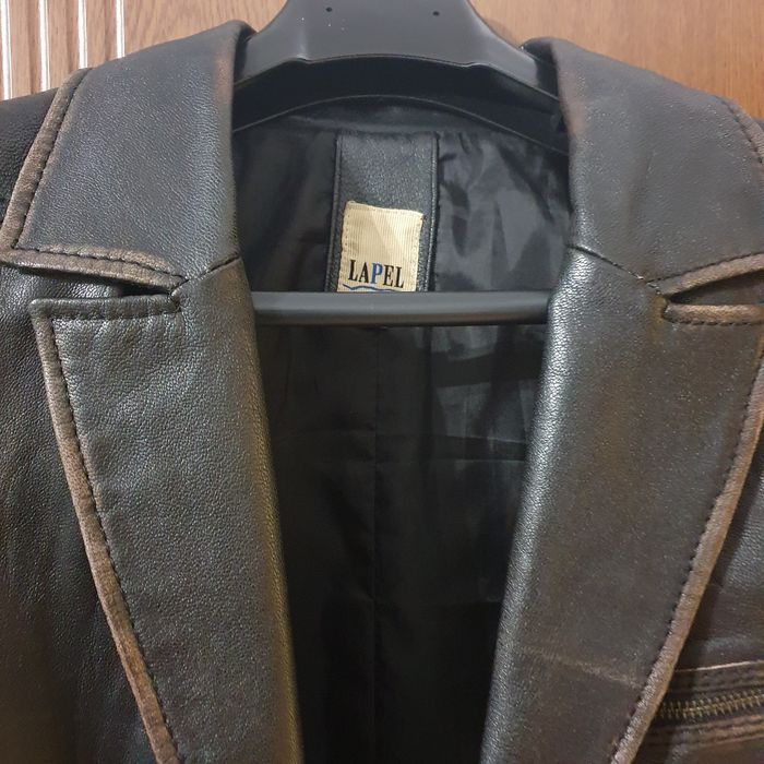 Кожено сако Lapel