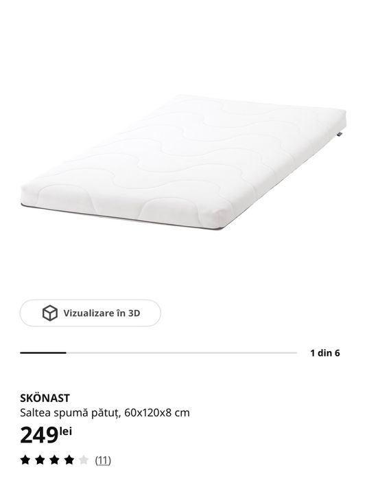 Patut lemn bebe Ikea