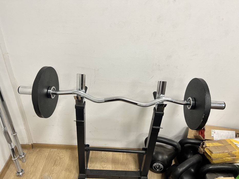 Bara z ez 50 mm. Olimpica cu rulmenti profi+30 kg discuri noi toate