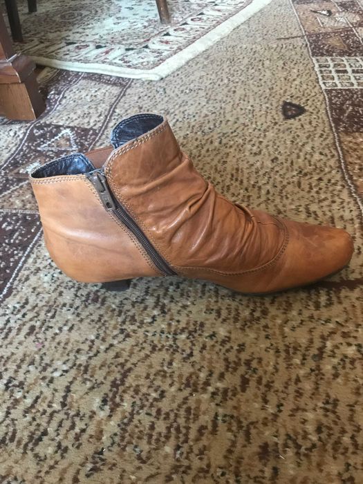 Полусапожки кожаные