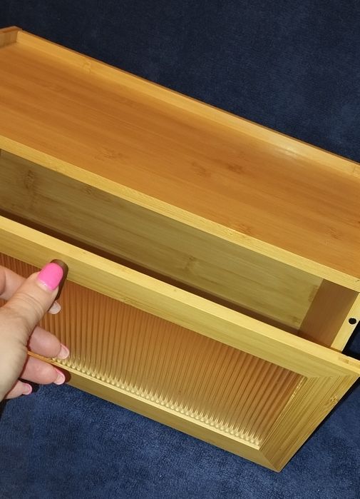 Cutie bambus cu usa rabatabila