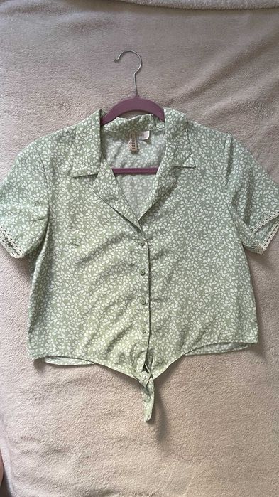 Блуза с къс ръкав HM