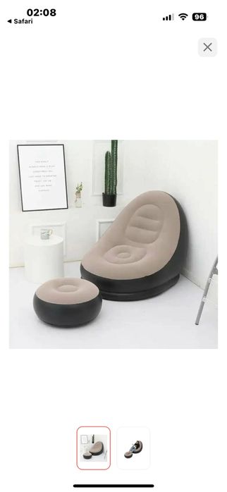 Продам надувное кресло и пуфик.