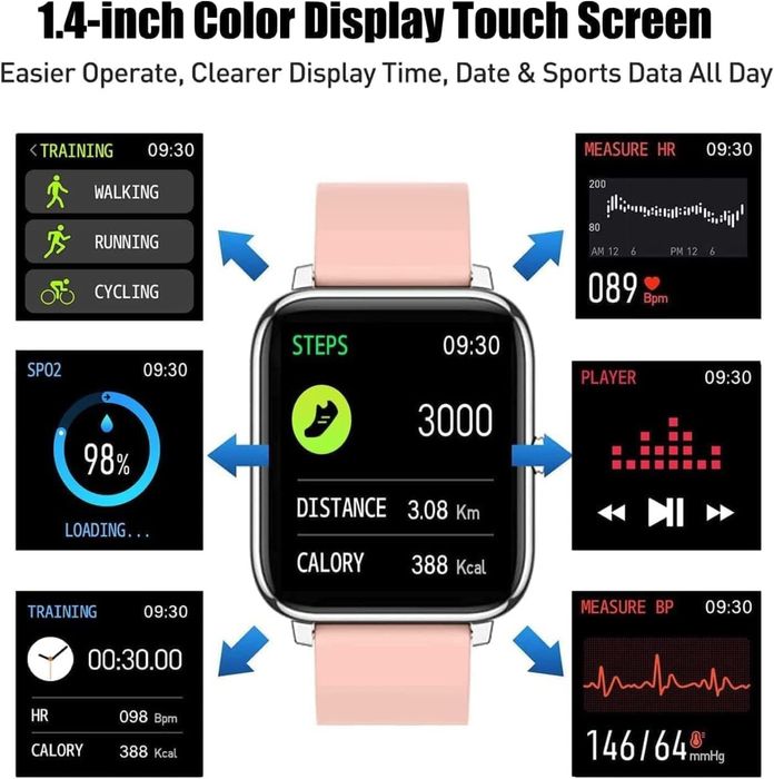 Smart Watch Idealroyal Pink