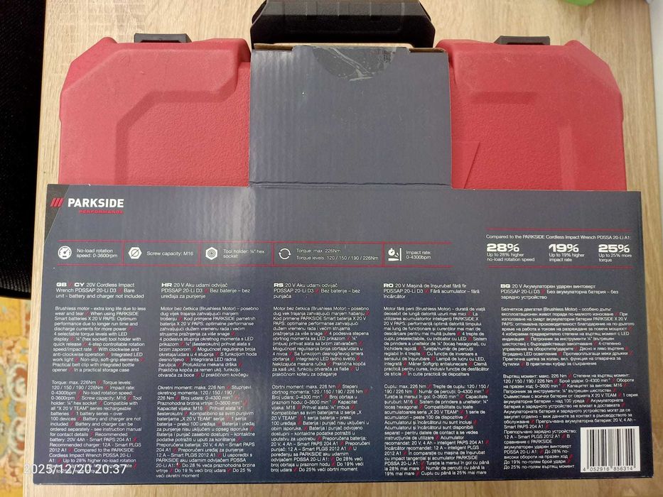 Bormasina Parkside cu impact NOUA - Garantie 5 ani