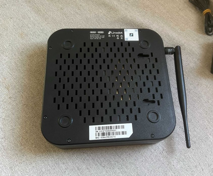 Gateway IoT Linxdot LD 1001 LoRaWAN Ethernet USB WiFi antena