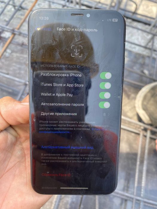 Iphone X 256 xotira 100usuliny batareka