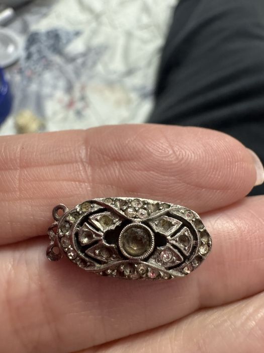 Set doua inchizatori vechi Art Deco din argint 835 dinEuropa 1920-1940