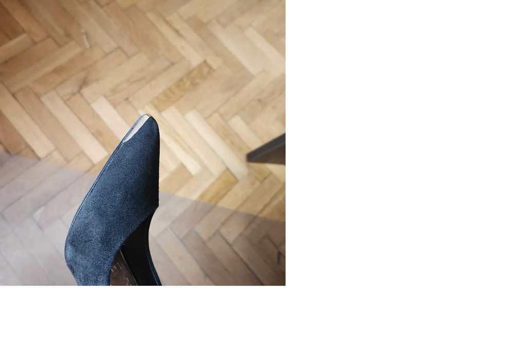 Pantofi Ted Baker 37, purtați o data, negri, piele