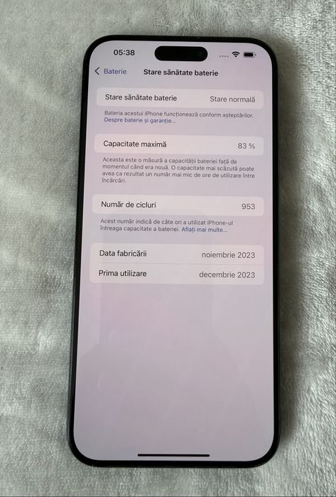 Iphone 15 Pro max 256GB Blue Titanium