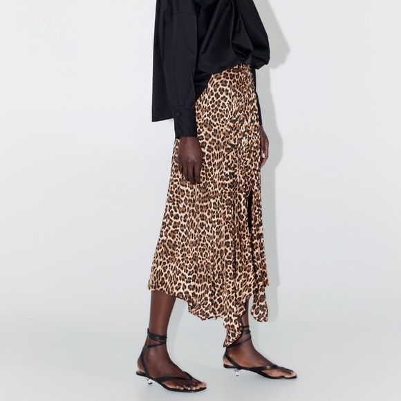 ZARA асиметрична миди пола