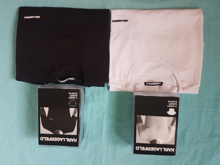 Мъжки тениски KARL LAGERFELD.Оригинални, размер L/XL. НОВИ!