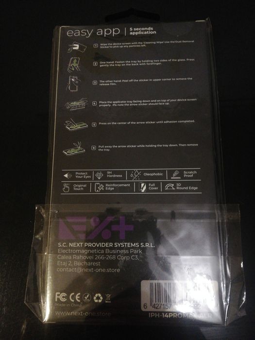 Folie sticla iPhone 14 Pro Max noua in tipla