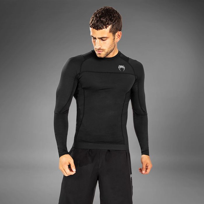 Venum G-Fit Rashguard Long Sleeve Top оригинална блуза XL Венъм спорт бойни спортове черна термо блуза