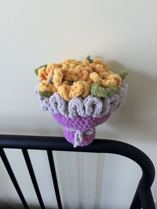 Buchet de flori crosetat