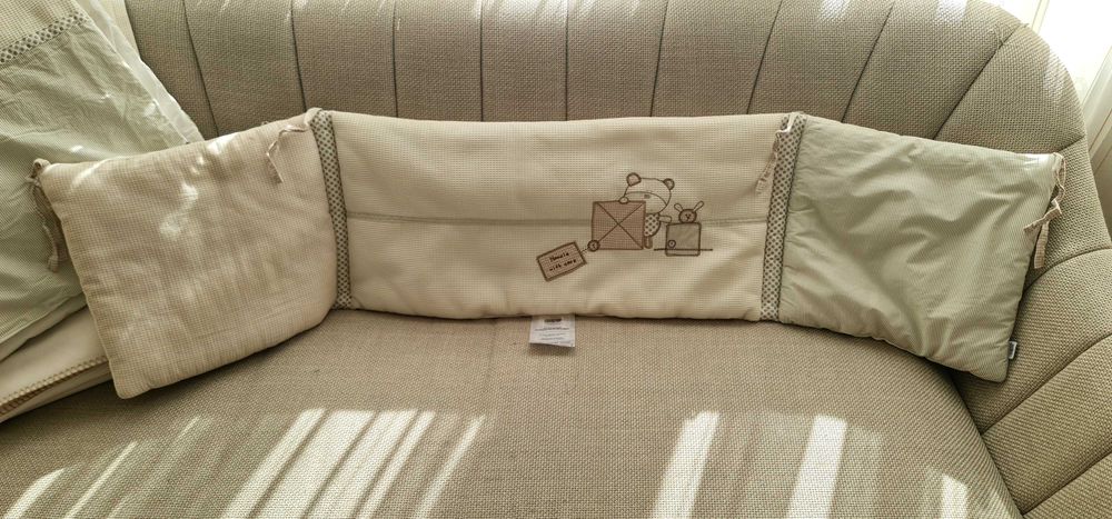 Лот Mamas & Papas , обиколник,завеси,одеяло,юрганче