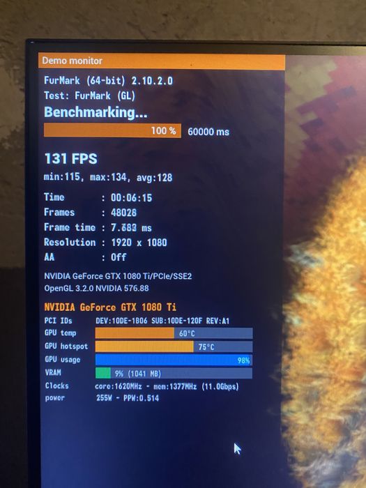 Видеокарта GTX 1080Ti 11Gb (RTX3060)