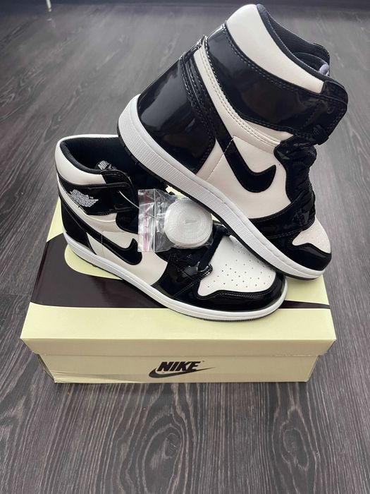 Adidasi Nike Air Jordan 1 Black/White-All Star Weeken