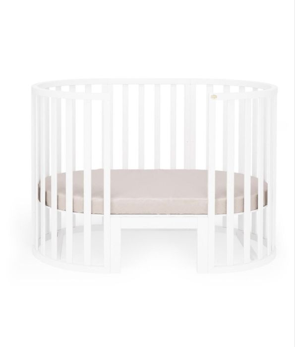 Altek Invest Детско легло Angelo Transformer кръгло/овал 7в1 Бял