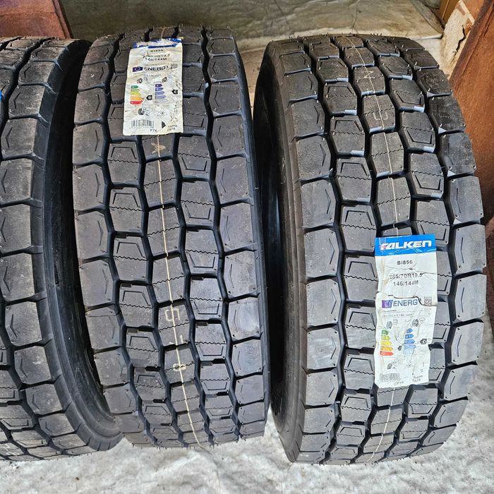 4Нови тежкотоварни гуми 285/70R19.5 Falken BI856 146/144Mmade in Japan