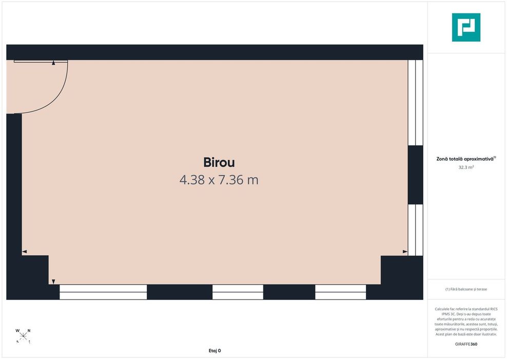 Spatiu Birou, 33mp,  Zona Micalaca