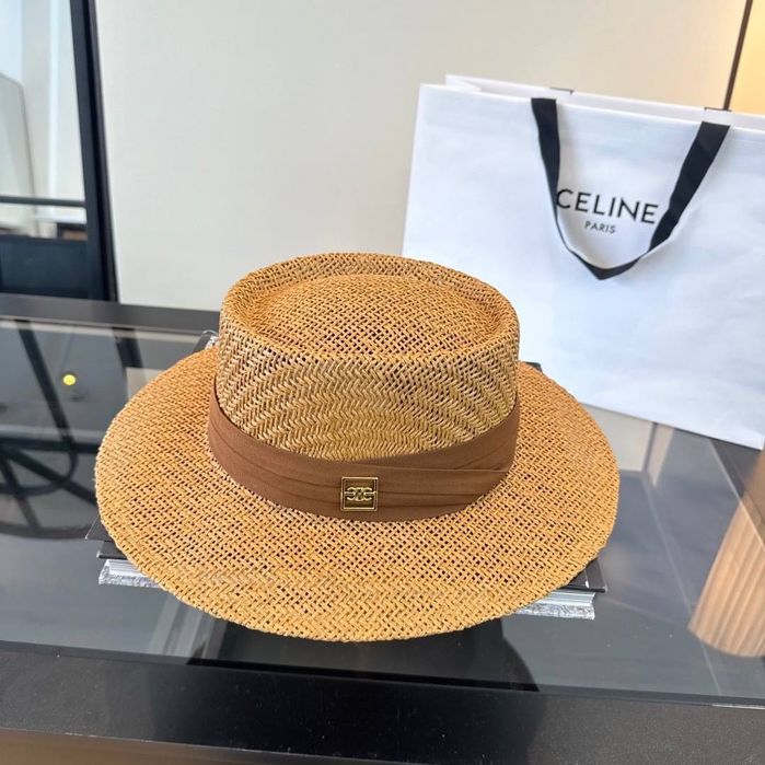 Celine Straw Hat – Луксозна дамска лятна шапка