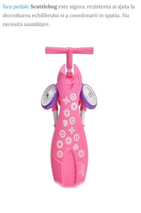 Scuttlebug tricicleta fara pedale