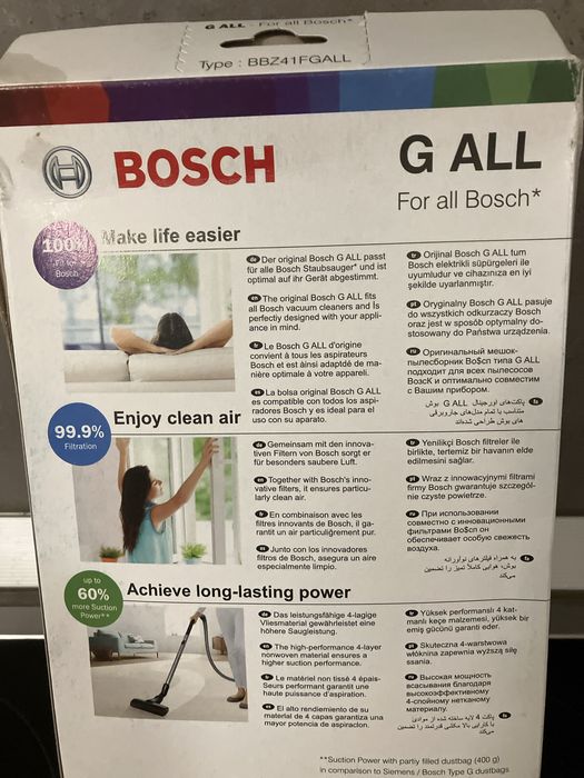 Универсални Торбички за прахосмукачки Bosch