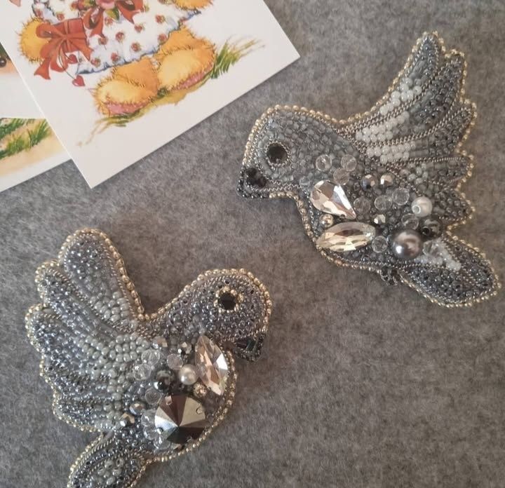 Брошь ручной работы