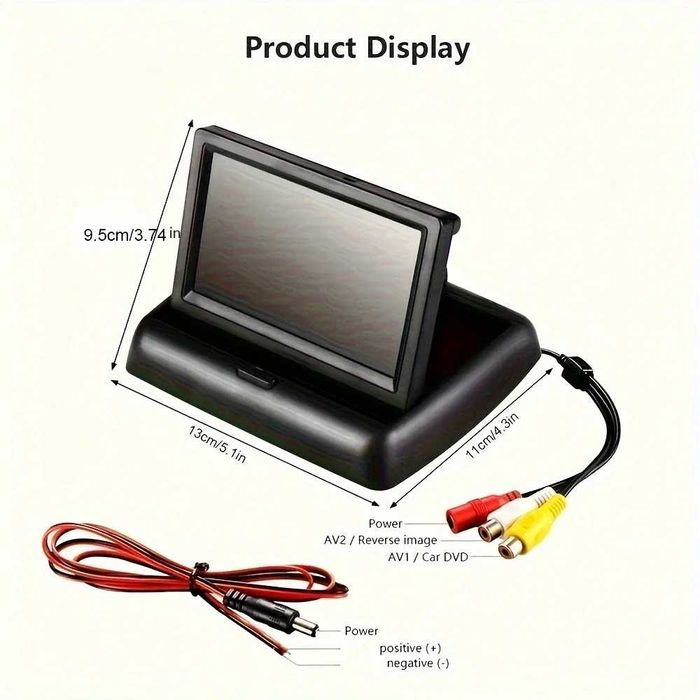 Display Ecran TFT + Camera Video Marsarier Ghidaj Distanta + Infrarosu