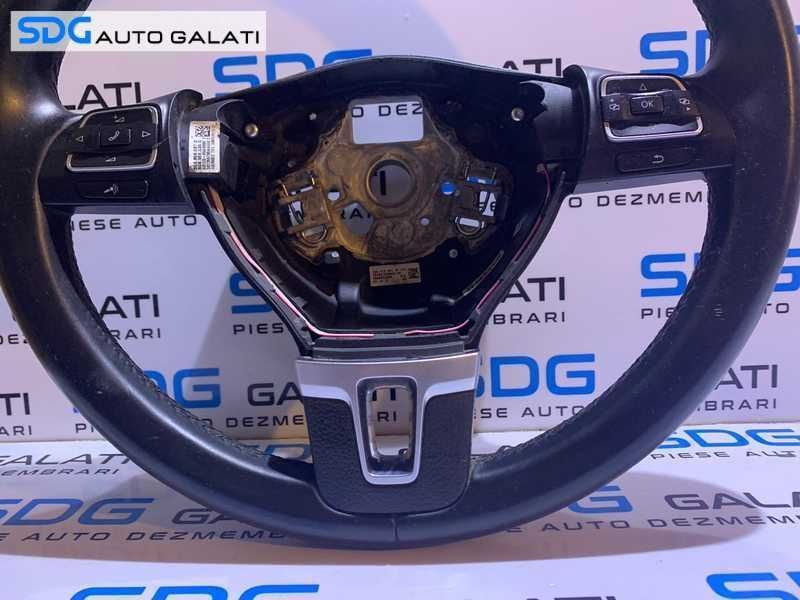 Volan Piele cu Padele si Comenzi VW CC 2012 - 2017 Cod 3C8959537D 3C8419091BF [L8145]