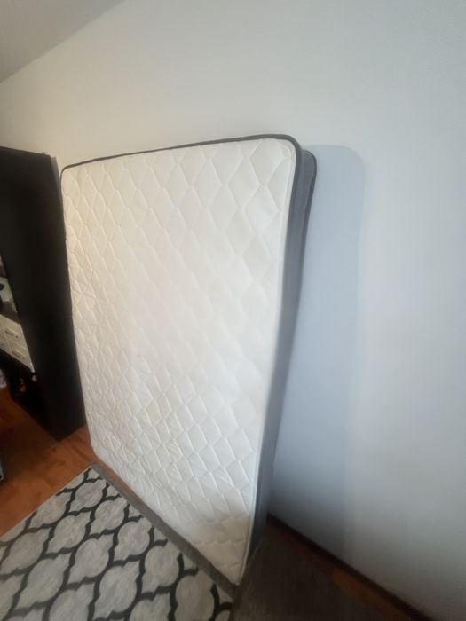 Saltea, cu arcuri, BDEUS, 135x190x15cm, mixta, spuma, fermitate medie