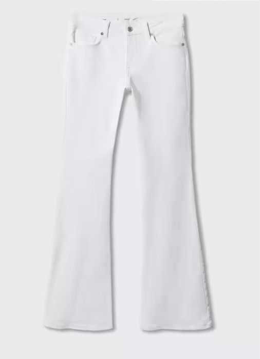 Белые Джинсы клеш .